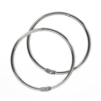 Westcott 3" Loose Leaf Rings, 10 Pack-Loose-leaf rings feature a nickel-plated finish for a professional look