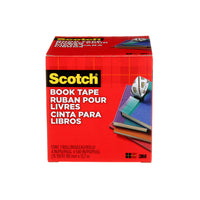 Scotch Book Tape - Clear - 4" x 540"-Transparent tape for book and page repair