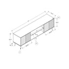 Monarch Specialties 2781 Tv Stand - 72"L/Black With 2 Wood-Look Doors-Assembly required: Illustrated instructions and all hardware are provided for convenience (additional tools may be needed)