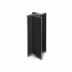 Azar Displays Plastic Pegboard Pinwheel Unit, 13.5" x 44", Black (700444-BLK)-Black plastic