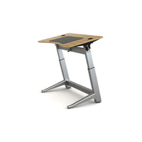 Safco 30" Focal Locus 4 Adjustable Standing Desk - White Oak -Computer Desk