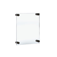 Azar Acrylic Gallery Wall Floating Frames -12.5" x 15" - Black Stand Off Caps - 4 Pack-Sold in a Set of: 4