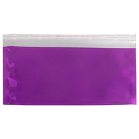 JAM Paper Enveloppes format livret ouv. côté court en aluminium à fermeture autocollante, 4 x 9 1/2 po, violet, 25/pqt-Violet