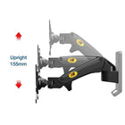 North Bayou 17"-27" Gas-Strut Monitor Wall Mount - F120-B, Black-Weight Capacity: 5.5 - 15.4 lbs