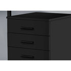 Monarch Specialties 7781 3-Drawer Filing Cabinet - Black -Product dimensions: 25.25 inches H x 15.75 inches W x 18 inches D