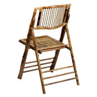 Flash Furniture – Chaise pliante en bambou American Champion (X62111BAM)-Les renforts fournissent un soutien supplémentaire au siège