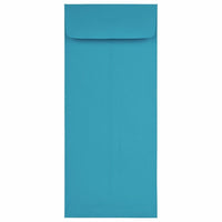 JAM Paper #11 Policy Business Coloured Envelopes - 4.5" x 10.375" - Blue Recycled - 50 Pack-Colour: Blue