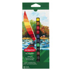 Derwent Academy Oil Paints - 12ml Tubes - Assorted Colours - 12 Pack-Made from rich pigments and a formulation which retains vibrancy whether used alone or mixed with other painting mediums