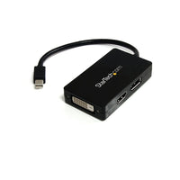 StarTech Mini Display Port to Display Port/DVI/HDMI Adapter3-in-1 mDP Converter-Adapting mini Display Port to 3 different output signals in a single adapter provides maximum flexibility for connecting almost any display