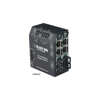 Black Box LBH240A-SC Heavy-Duty Edge Switch, Standard, (4) Copper Plus (2) Fiber, Single-Mode, 115-VAC, Multimode, SC-Switch