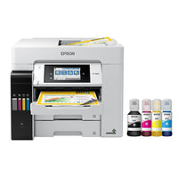 Imprimante tout-en-un couleur sans cartouche à réservoir d’encre géant Epson EcoTank Pro ET-5880 avec prise en charge PCL1-Imprimante quatre en un sans fil EcoTank Pro offrant lâ™impression sans cartouche et quatre couleurs dâ™encre pigmentée