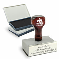 Sterling Marking Products Custom Message Stamp, Rubber With Black Ink Pad-1