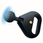 Lomi Mini Cordless Percussion Gun Massager - 3 Interchangeable Heads - Black-2 intensity levels