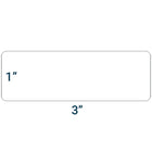 SPC Perforated Thermal Transfer Label - 3" x 1" - 3" Core - White - 2500 Pack-Pressure sensitive labels recommended for shipping labels and product identification labels