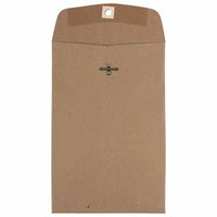 JAM Paper - Enveloppes pour catalogue à extrémité ouverte 6 x 9 avec fermeture à fermoir - Sac en papier kraft brun - paquet de 25-Couleur: Kraft marron