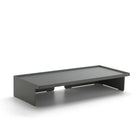 Poppin Monitor Riser - Dark Grey-Raise your monitor to a comfortable viewing height with this monitor riser