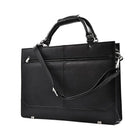 Ashlin WINCHESTER Slim Briefcase, 2 Handles with a Long Strap, Black (P7314-MM08-01)-Can accommodate up to a 17 inch laptop