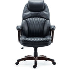Staples Northman Bonded Leather Manager's Chair-Extra seat padding and a cushioned and supportive back for optimal comfort