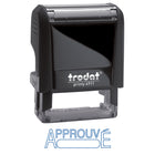 Trodat Printy "APPROUVE w/window", Blue Ink Self-Inking Stamp 4911-Each stamp contains up to 65% post-consumer recycled plastic