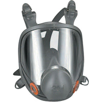 3M 6000 Series Full Facepiece Reusable Respirator, Silicone/Thermoplastic/Elastomer, Large-Facepiece Material: Elastomer
