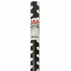 JAM Paper Gift Wrap - Polka Dot Wrapping Paper - 25 sq. ft. - Black with White Polka Dots-Colourful Wrapping Paper will make anyone excited to find out what’s inside
