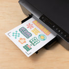 Cricut Printable 8.5" x 11" Sticker Paper - White - 8 Pack-Compatible with Cricut Explore and Cricut Joy Xtra