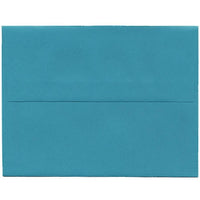 JAM Paper 4bar A1 Envelopes, 3.63 x 5 1/8, Brite Hue Sea Blue Recycled, 250 Pack (15794H)-Sea blue recycled envelope