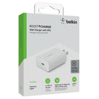 Belkin BoostCharge 25W USB-C Power Delivery 3.0 PPS Wall Charger - White-Fast charge an iPhone 8 or later from 0-50 percent in 30 minutes