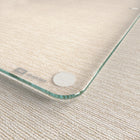 Quartet Glass Chair Mat - 36" x 48" - Clear-Protects your carpet or hardwood flooring from scratches and scuffs