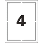 Avery White Laser/Inkjet Durable Removable Rectangular Labels, 4-3/4" x 3-1/2", 32 Pack (22827)-Durable labels stick & stay but remove cleanly - leaving no residue!