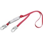 Protecta Pro Pack Shock Absorbing Lanyards, 4', Snap Hook-Pack-type shock absorber limits fall arrest forces to 900 lbs. for added safety