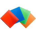 JAM Paper Assorted .75" Plastic 3 Ring Binders, Red, Green, Blue, Orange, 4 Pack-3 Ring Circle Clips