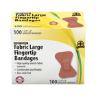 Wasip Large Fabric Fingertip Bandage - 100 Pack-Unique open weave allows the skin to breathe for faster healing