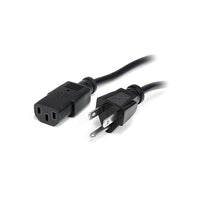StarTech 14 AWG Computer Power Cord, NEMA5, 15P to C13, 10 Ft.-14AWG wire construction ensures maximum power handling capability