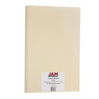 JAM Paper Vellum Bristol Legal Cardstock, 8.5 x 14, 67lb Ivory, 50 Pack (16928438)-Ivory card stock for scrapbooking and creating posters