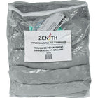 Zenith Safety - Trousses antidéversements 10 gallons, tout-usage, avec sac Zip-Lock-Contenu : 10 tampons absorbants (15 x 17 po), 3 remblais tubulaires absorbants (3 x 48 po), 2 coussins absorbants (8 x 18 po), 1 paire de gants en nitrile, TTG (11), 1 paire de lunettes de sécurité (taille unique), 1 sac à déchets (26 x 36 po)