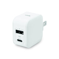 LOGiiX Power Plus 25W Duo USB-C + USB-A Wall Charger - White-The Power Plus 25 Duo is our most versatile 25W fast charging wall adapter