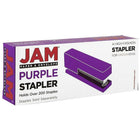 JAM Paper Office & Desk Sets, Stapler Pack of Staples, Purple (3375PUPU)-Quantity: (1) Stapler, (1) Box of Staples (5000 ct)