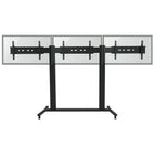 TygerClaw – Support mobile pour téléviseur de 30 à 60 po, 130,6 x 23,6 x 70,9 po, noir-3 supports mobiles pour téléviseur