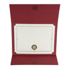 St. James Document/Certificate Holders - Gold Award Seal with Blue Ribbon - Burgundy - 5 Pack-Suitable for horizontally or vertically oriented award certificates