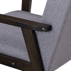 CorLiving LTS-100-C Greyson Wood Armchair in Light Grey-9