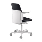 Humanscale Path Task Chair - Gray Frame/Soft Black Ecoknit-Integrated ergonomic support with a customizable aesthetic to fit any work environment, whether in-office or at home