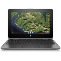 HP - Chromebook X360 11,6" 2-en-1 tactile ordinateur portable reconditionné - Intel Celeron N4000 - 32 Go EMMC - 4 Go RAM - Chrome OS - Gris-Conception polyvalente 2 en 1 : le HP Chromebook x360 est doté d'une charnière à 360 degrés, vous permettant de l'utiliser comme un ordinateur portable traditionnel ou de le basculer en mode tablette pour plus de flexibilité dans votre façon de travailler et de jouer