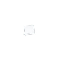 Azar Displays Square Slanted, L-Shape Acrylic Sign Holder, 4.5" x 4.5", 10 Pack (112733)-Sign holder