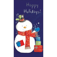 Happy Holidays, Money Holder, 12 Pack-Printed on premium coated card stock