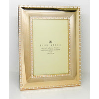 Elegance Gold Plated with Sparkling Crystal 5" x 7" Frame-Quantity: One (1) picture frame