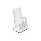 Azar Displays Counter Trifold Brochure Holder, 25 Pack (252012)-Clear