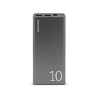 LOGiiX Piston Power 10,000 mAh Portable Power Bank - Graphite Grey-Charges smartphones up to 5 times, charges tablets up to 2 times