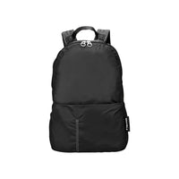 Tucano Compatto Eco Backpack - Black-Foldable backpack in lightweight but highly resistant nylon produced from recycled plastic