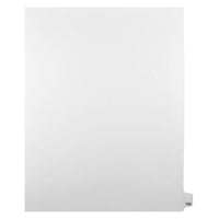 Mark Maker Legal Exhibit Index Tab White Single Tabs, 1/25th Cut, Letter Size, No Holes, Number 125, 25 Pack-White Single Tabs, 1/25th Cut